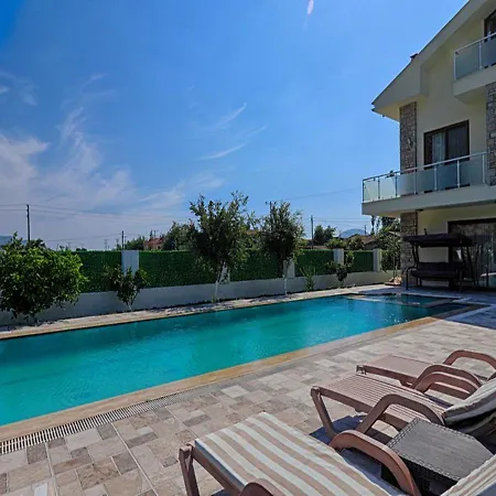 فيلة With Jacuzzi And Children's Play Area For 10 People In Mugla, - Awz170 فتحية