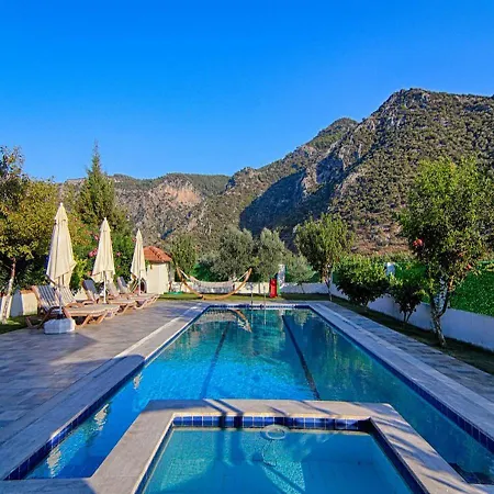 فيلة With Jacuzzi And Children's Play Area For 10 People In Mugla, - Awz170 *