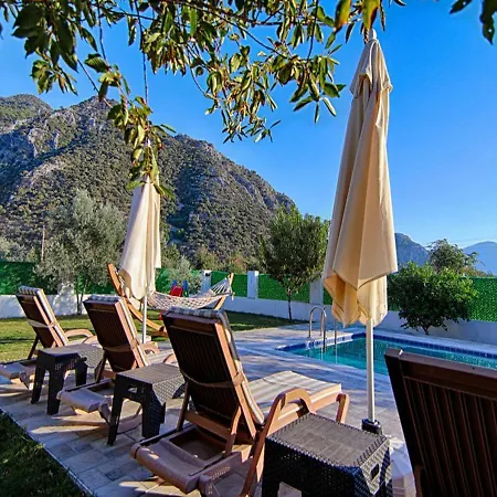 فيلة With Jacuzzi And Children's Play Area For 10 People In Mugla, - Awz170
