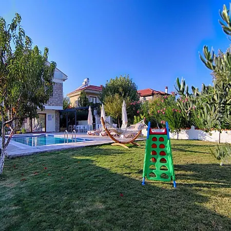 With Jacuzzi And Children's Play Area For 10 People In Mugla, - Awz170 *